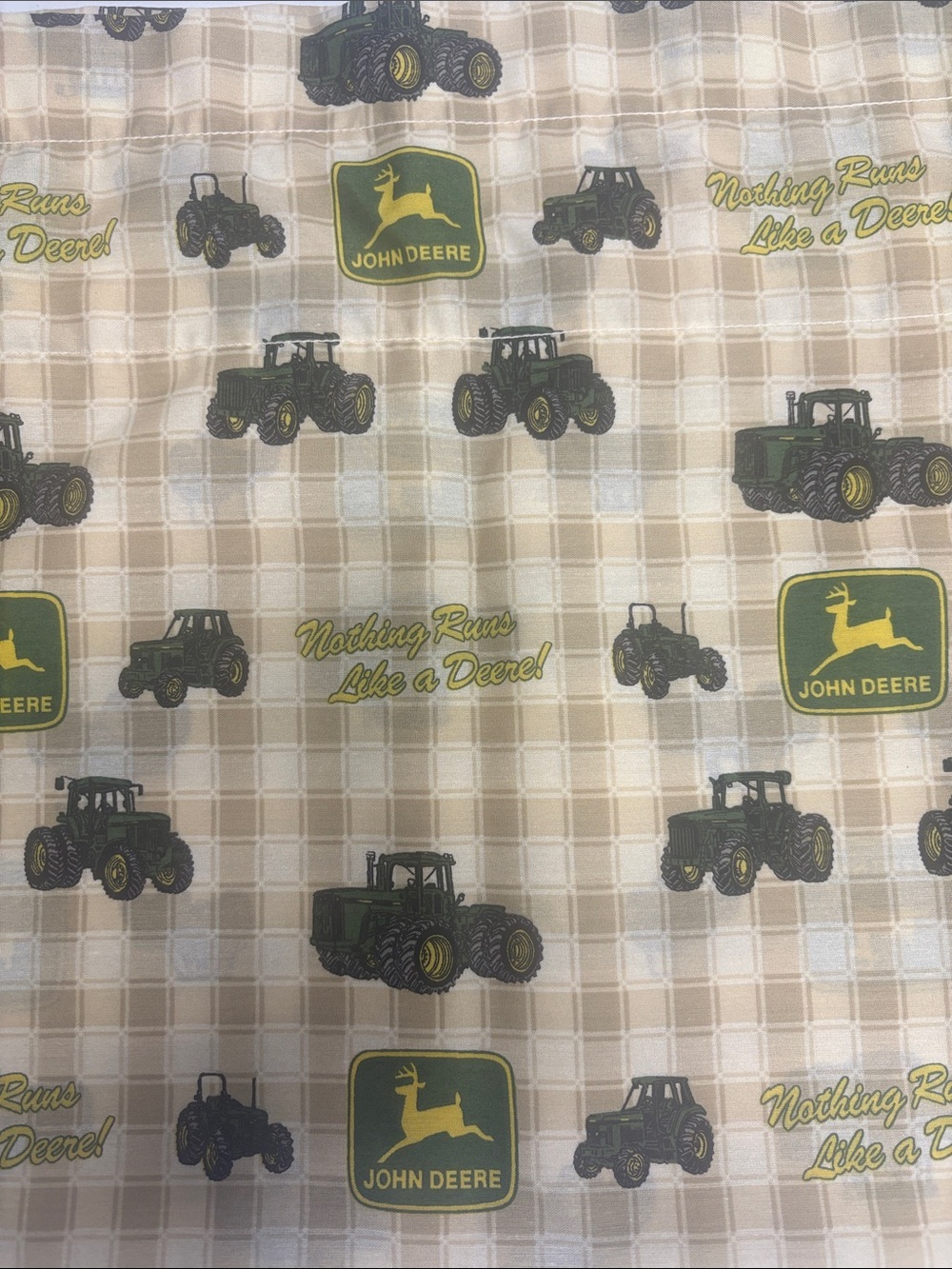 John Deere window valance